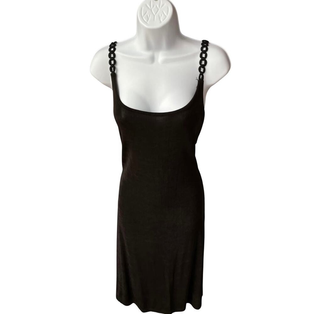 1990s black stretchy dress